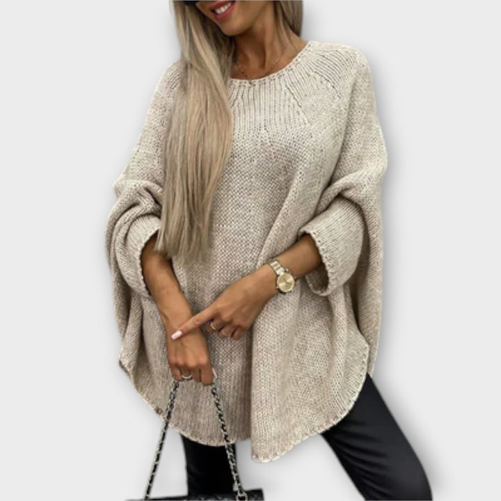 Stylish Women's Sweater with Round Neck
