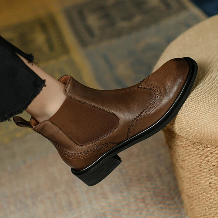 Olivra™| Leather Chelsea Boots