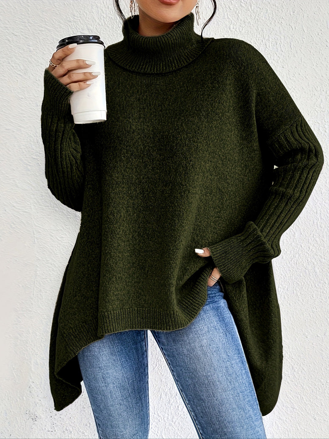 Tahlia Casual Asymmetrical Sweater