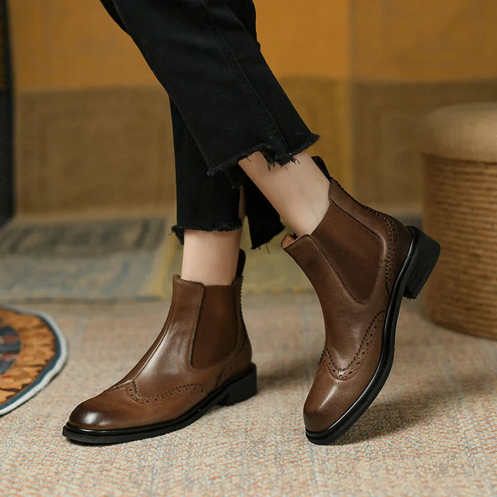 Olivra™| Leather Chelsea Boots