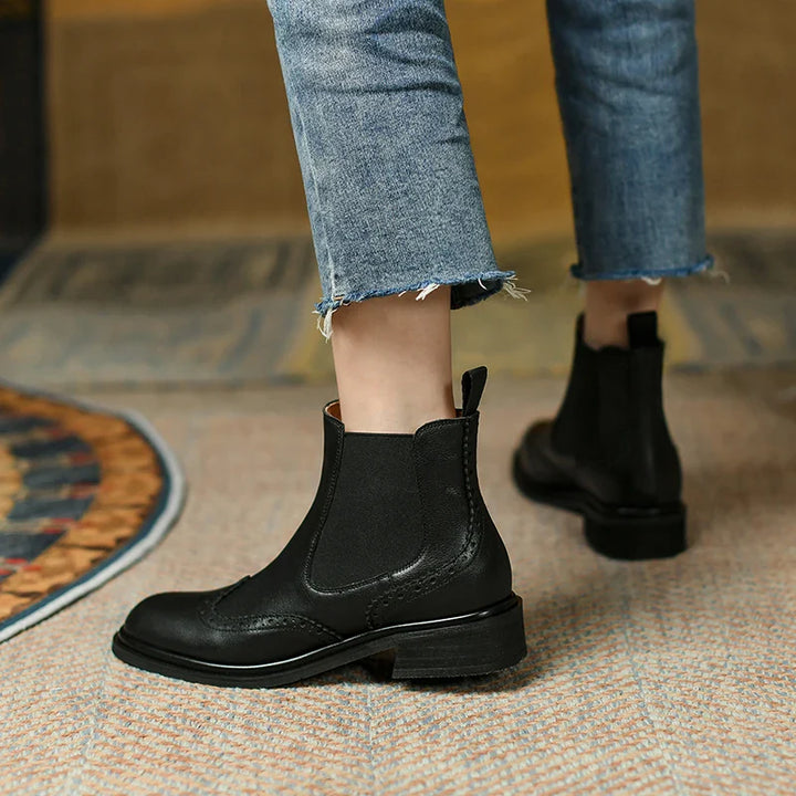 Olivra™| Leather Chelsea Boots