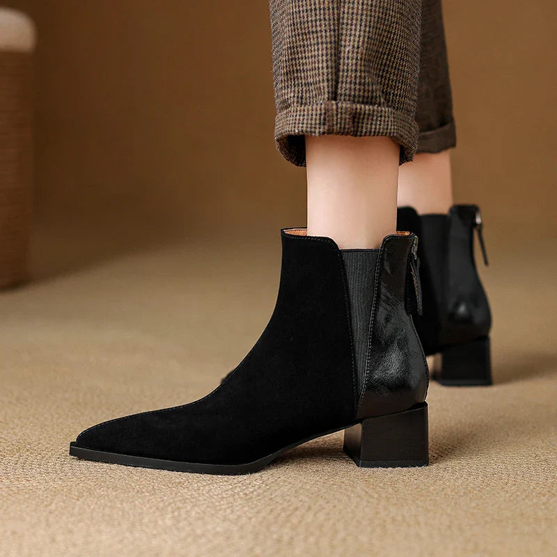 Marvelle™| Leather Ankle Boots