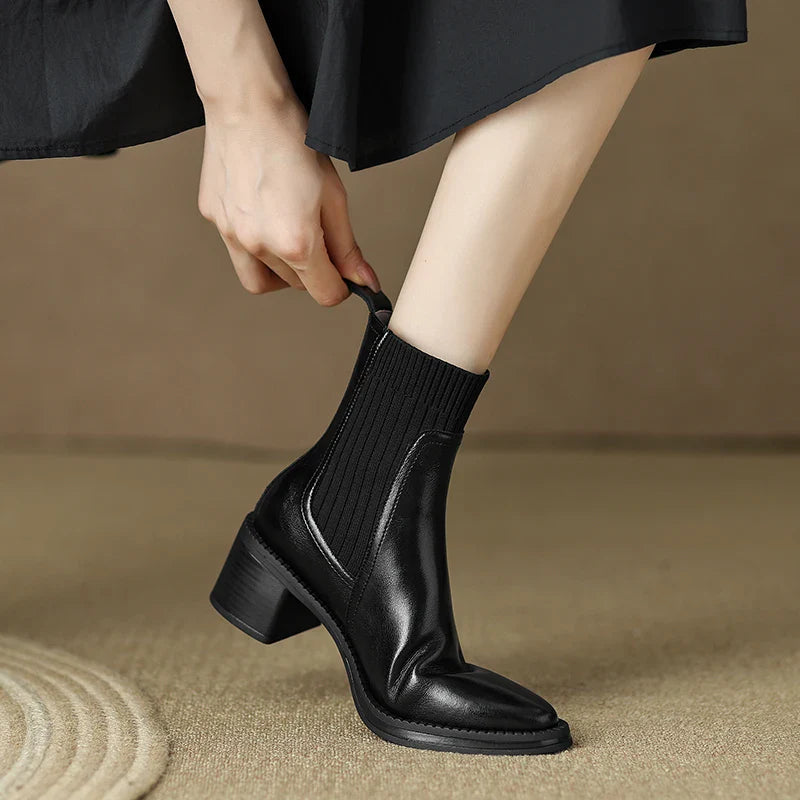 Adelisse™| Leather Chelsea Boots