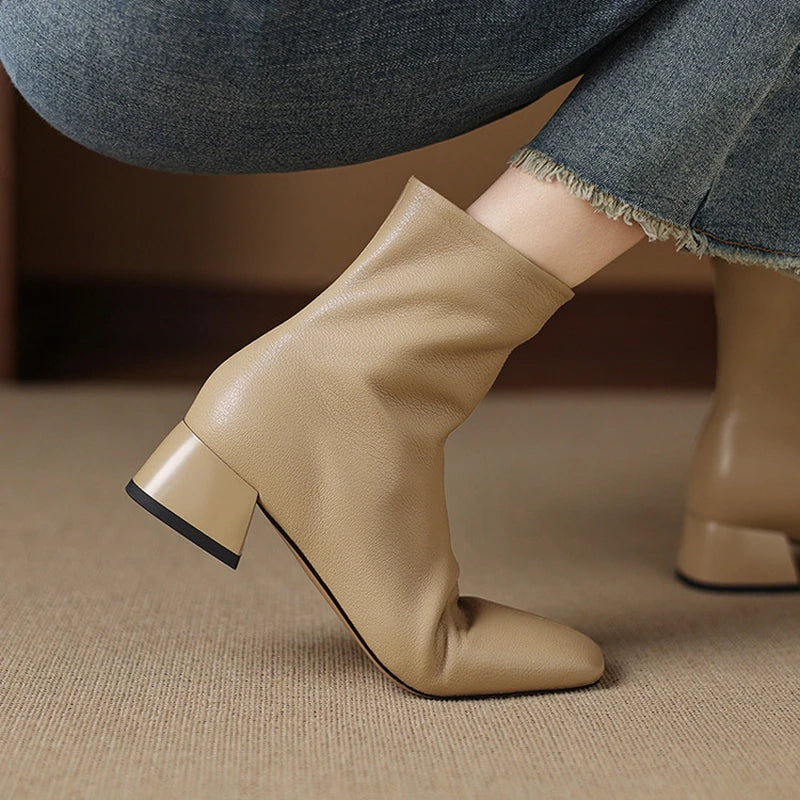 Jenisse™| Leather Ankle Boots