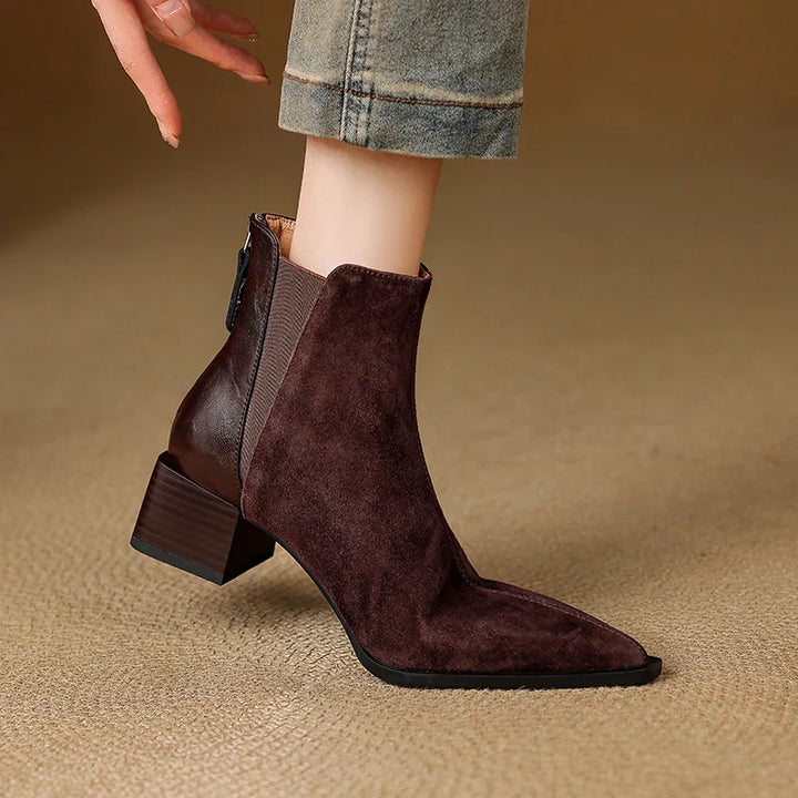 Marvelle™| Leather Ankle Boots
