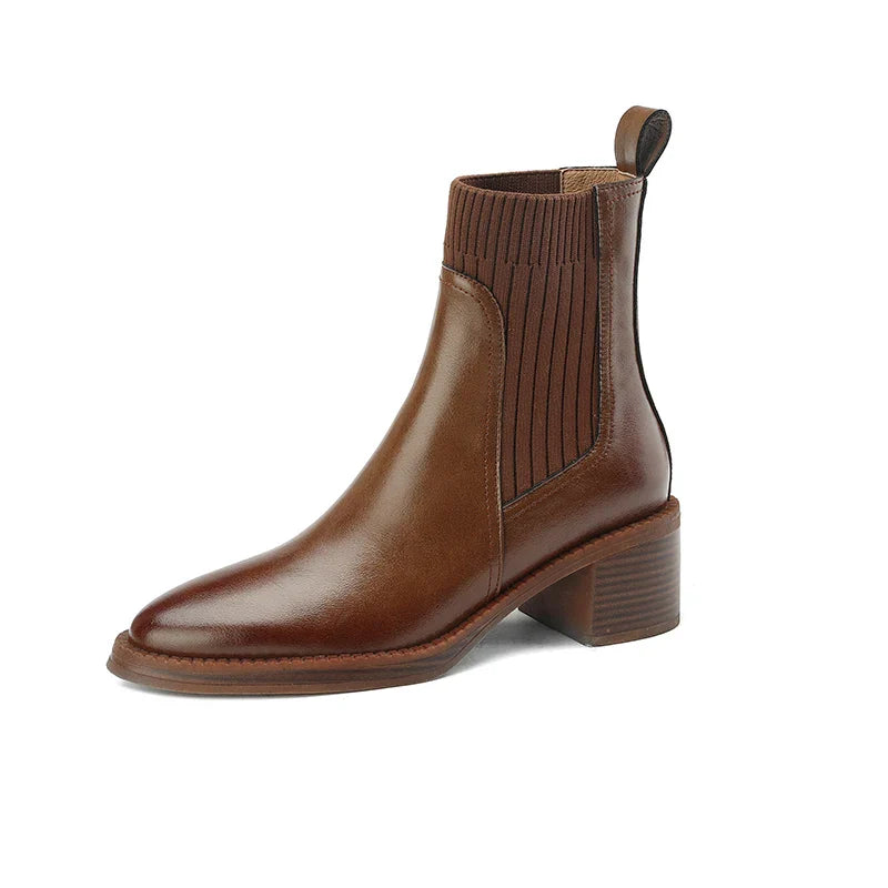 Adelisse™| Leather Chelsea Boots