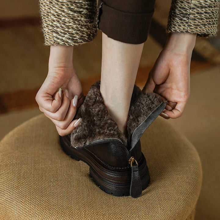 Solenne™| Genuine Leather Boots