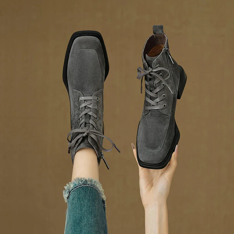 Gavira™| Suede Chunky Boots