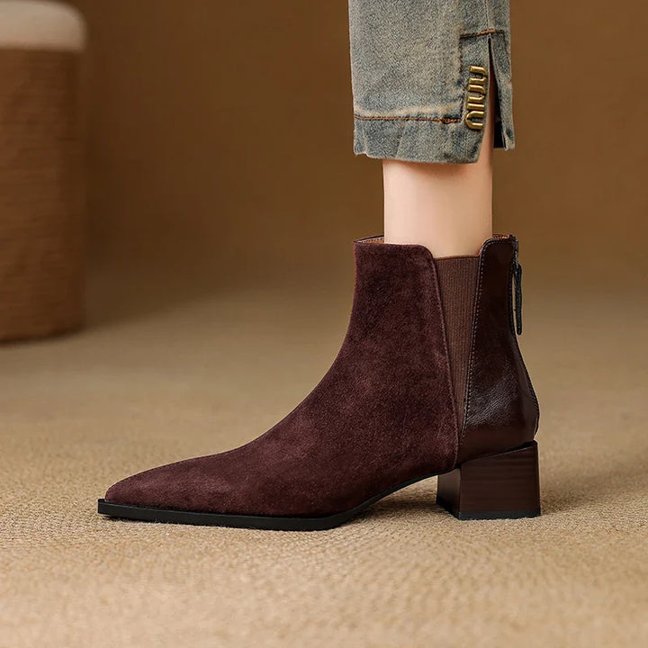 Marvelle™| Leather Ankle Boots