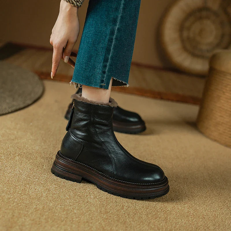 Solenne™| Genuine Leather Boots