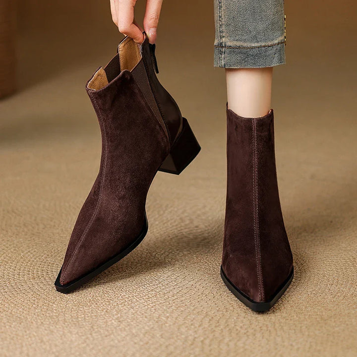 Marvelle™| Leather Ankle Boots