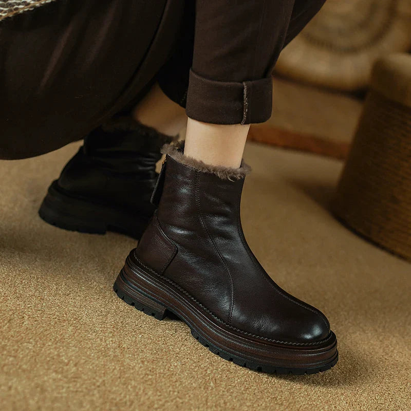 Solenne™| Genuine Leather Boots