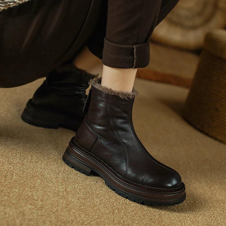 Solenne™| Genuine Leather Boots