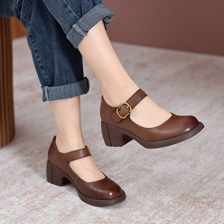 Agnes ™ | Leather Mary Janes