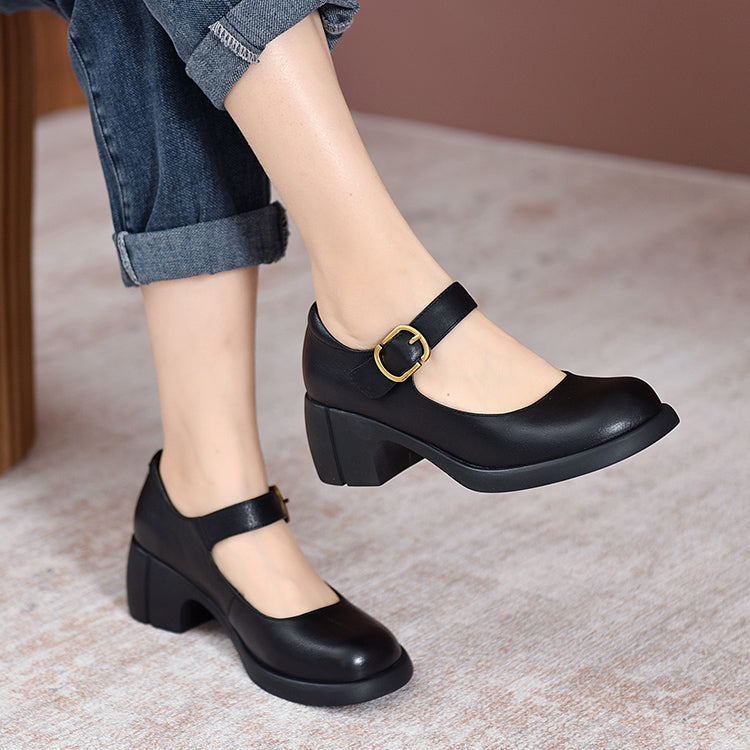 Agnes ™ | Leather Mary Janes