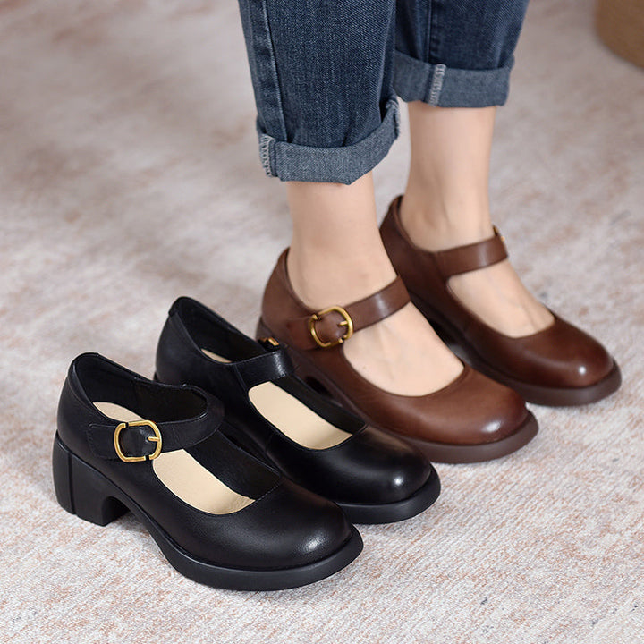 Agnes ™ | Leather Mary Janes