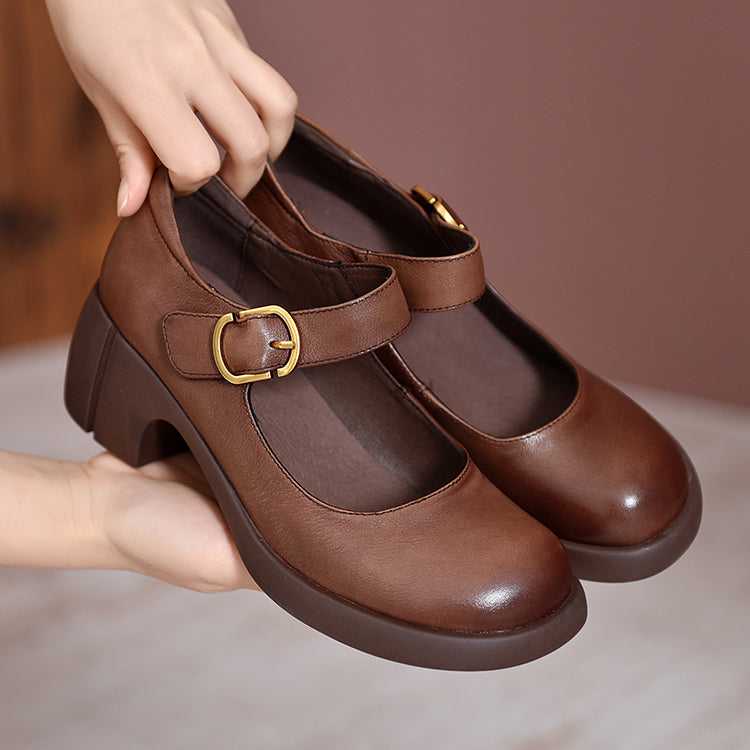 Agnes ™ | Leather Mary Janes