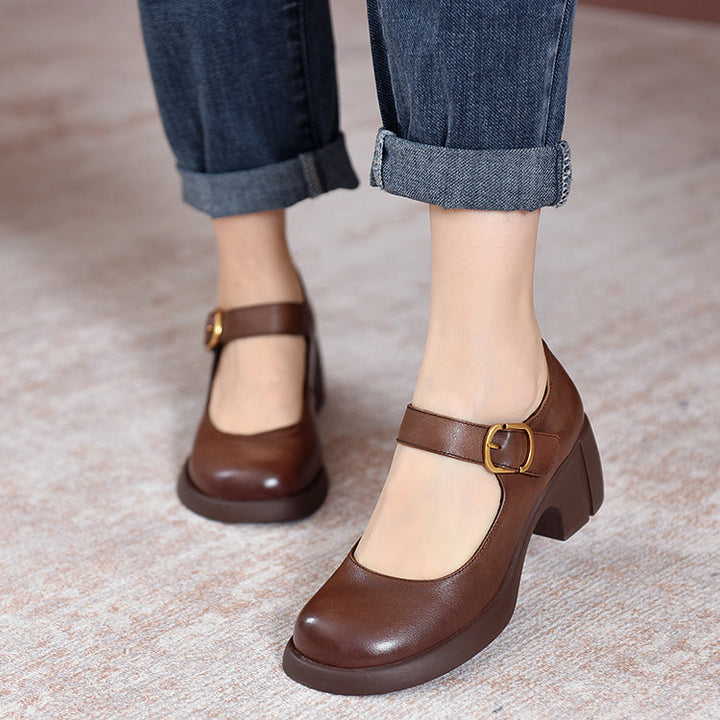 Agnes ™ | Leather Mary Janes
