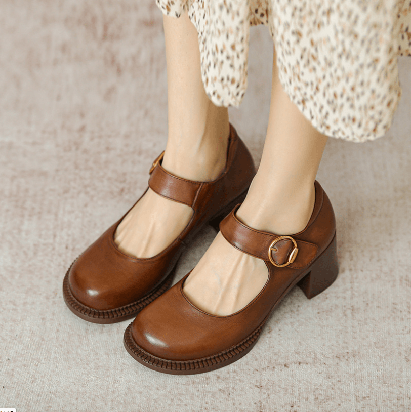 Agnes ™ | Leather Mary Janes
